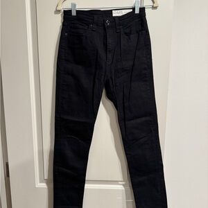 Rag & Bone black NINA HIGH-RISE SKINNY jeans